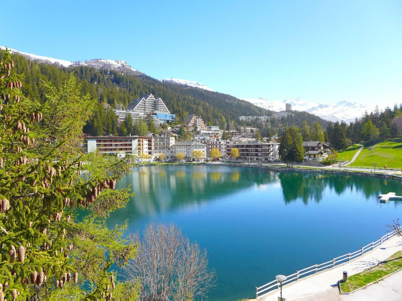 Vakantieappartement met sauna en binnenzwembad en 1 slaapkamer en balkon in Crans-Montana, Zwitserland voor 2 personen foto 22