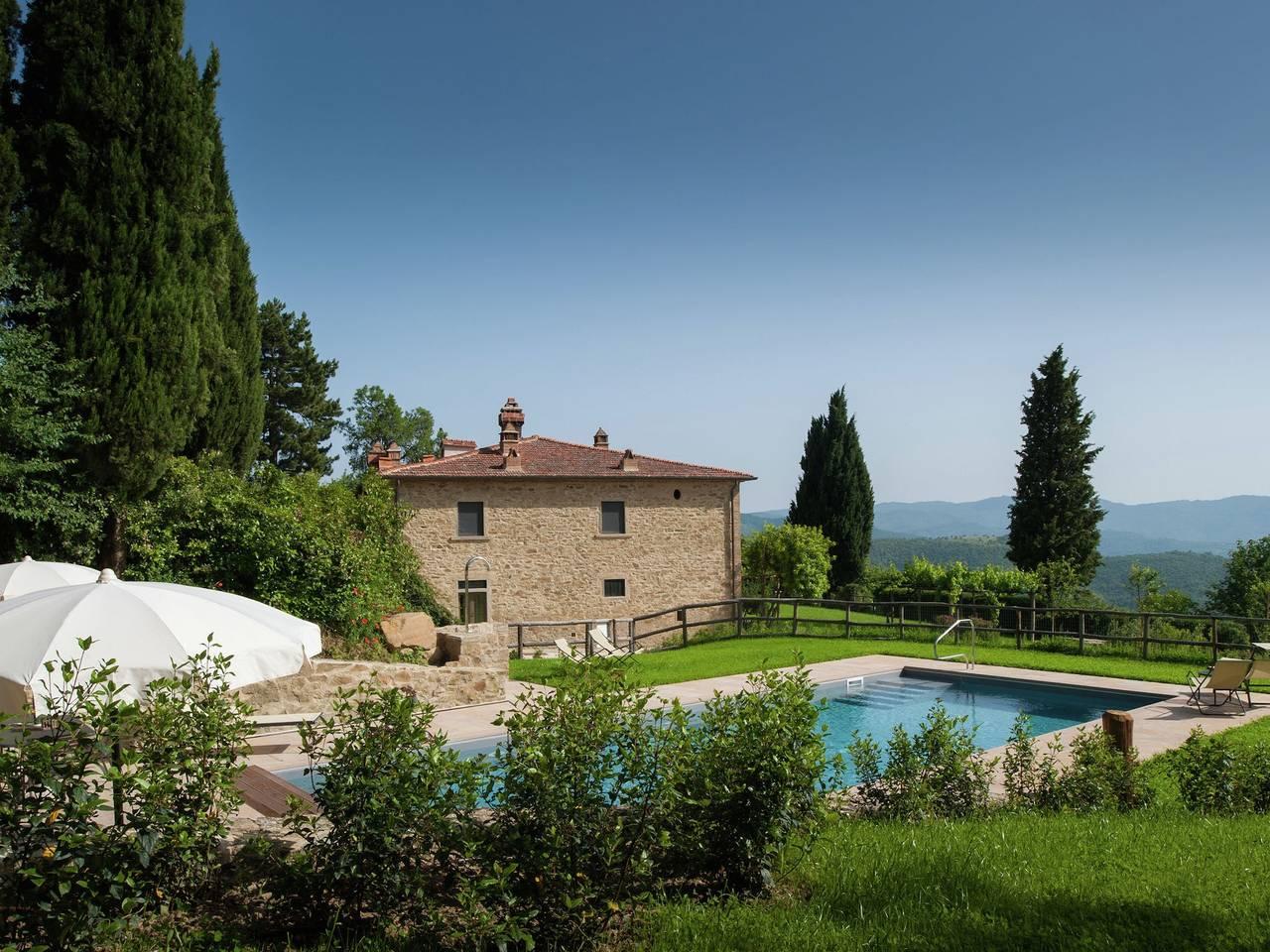 Villa in Toscane met Wijngaard in Arezzo, Provincie Arezzo, Italië voor 10 personen foto 21