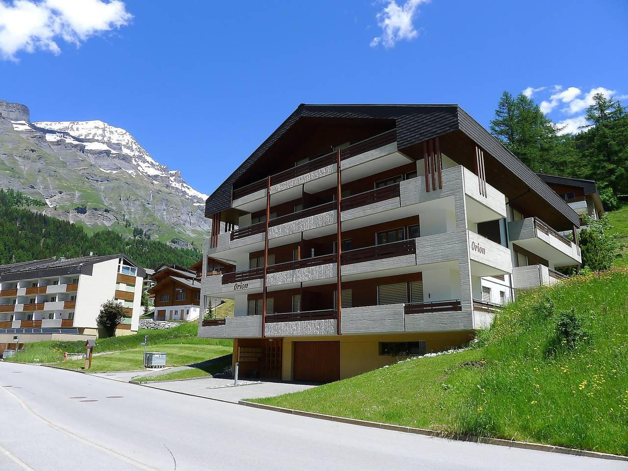 Vakantieappartement met 65 m², 1 slaapkamer en balkon in Leukerbad, Wallis, Zwitserland voor 4 personen