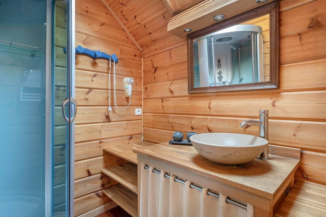 Séjour cosy, maison en bois pour 8 in Sarzeau, Côte des Mégalithes, Frankrijk voor 8 personen foto 20