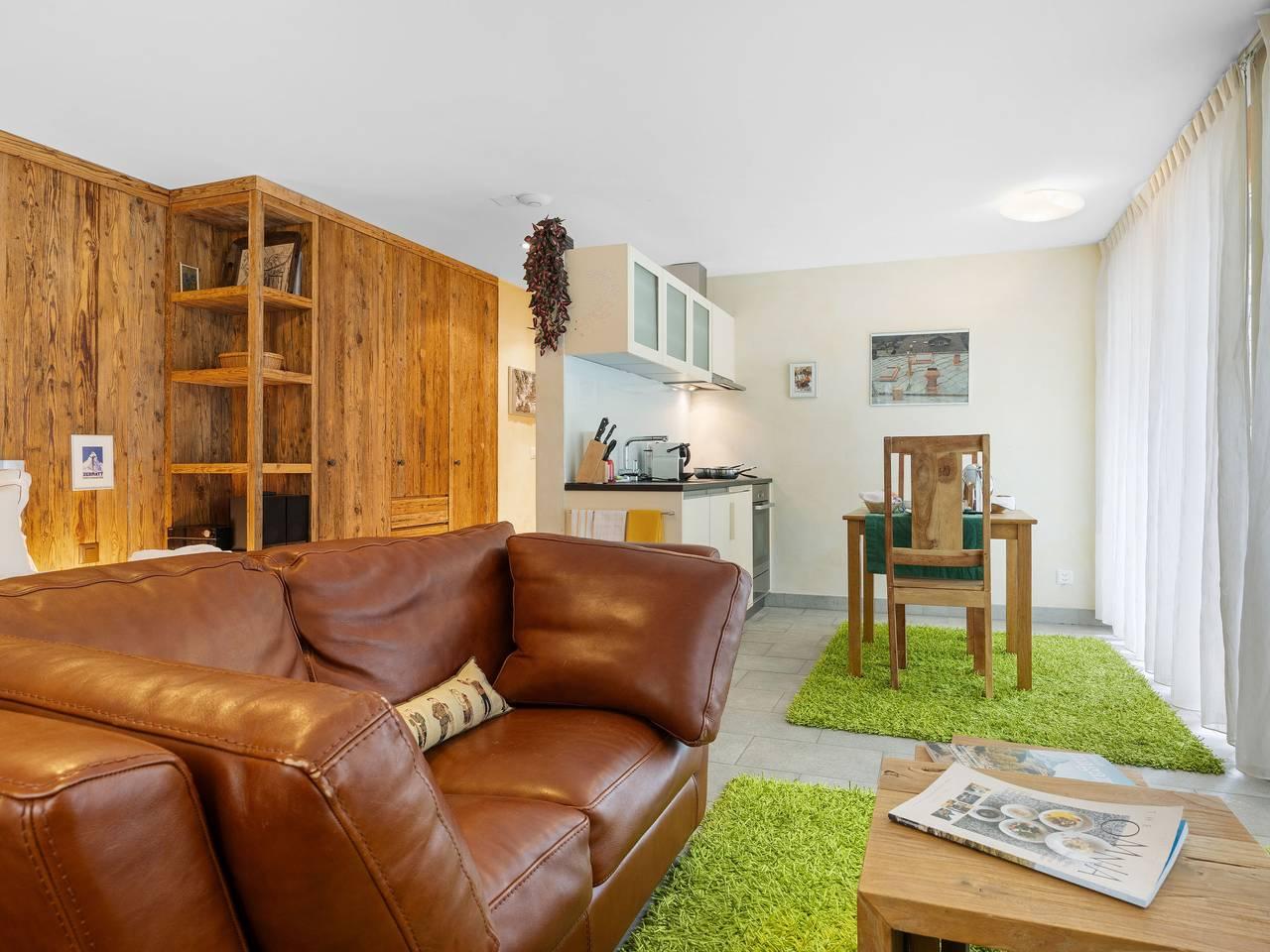Vakantieappartement met sauna en 1 slaapkamer en terras in Zermatt, Walliser Alpen, Zwitserland voor 2 personen foto 16