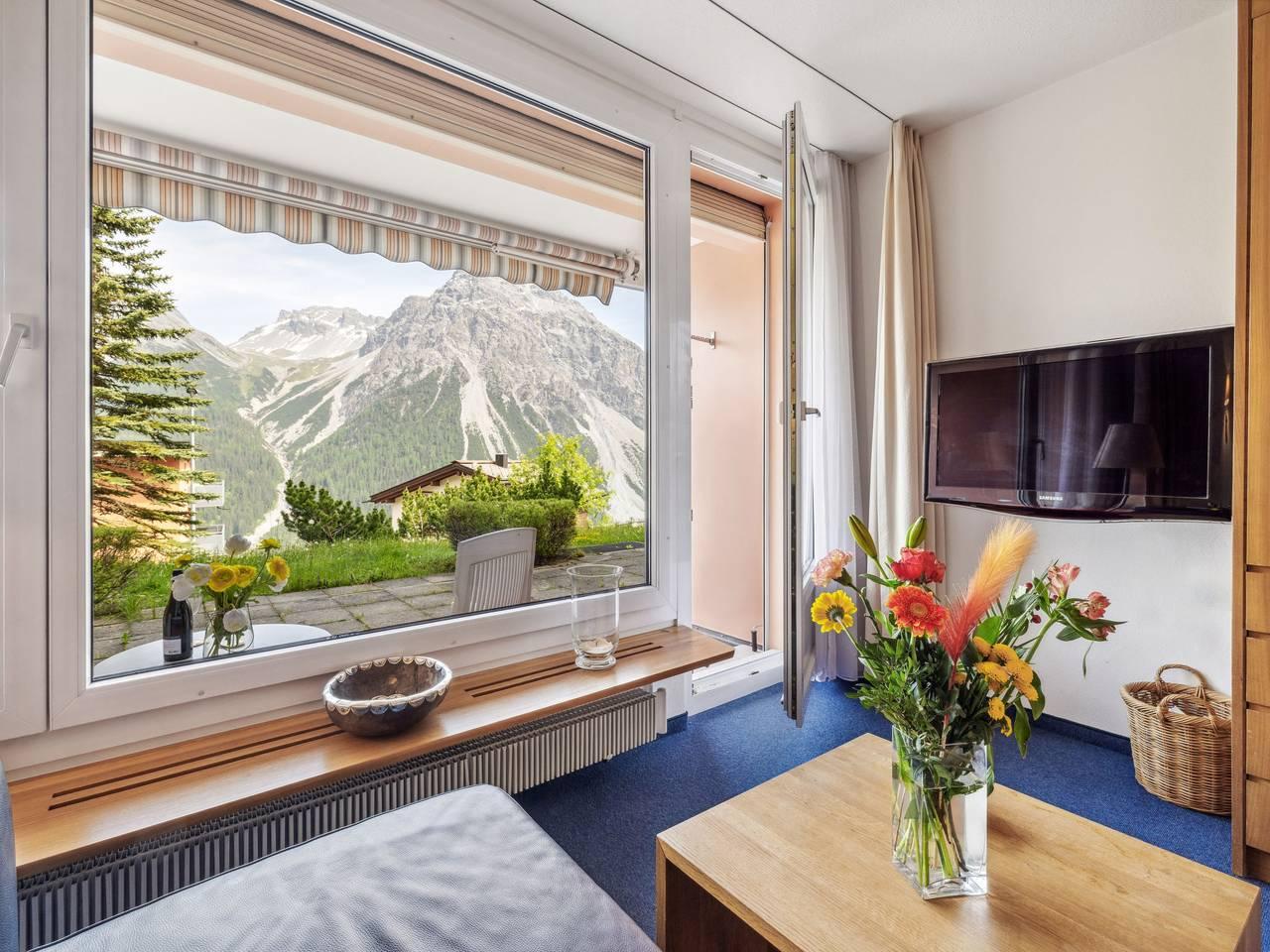 Vakantieappartement met 1 slaapkamer en terras in Arosa, Plessur Alpen, Zwitserland voor 2 personen foto 14