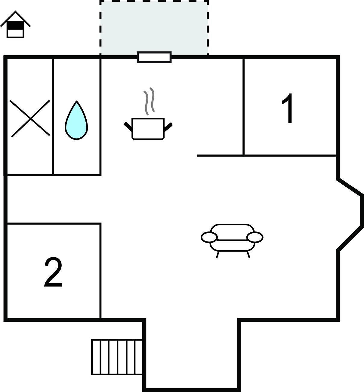 Vakantieappartement in Gribskov, Denemarken voor 5 personen foto 17