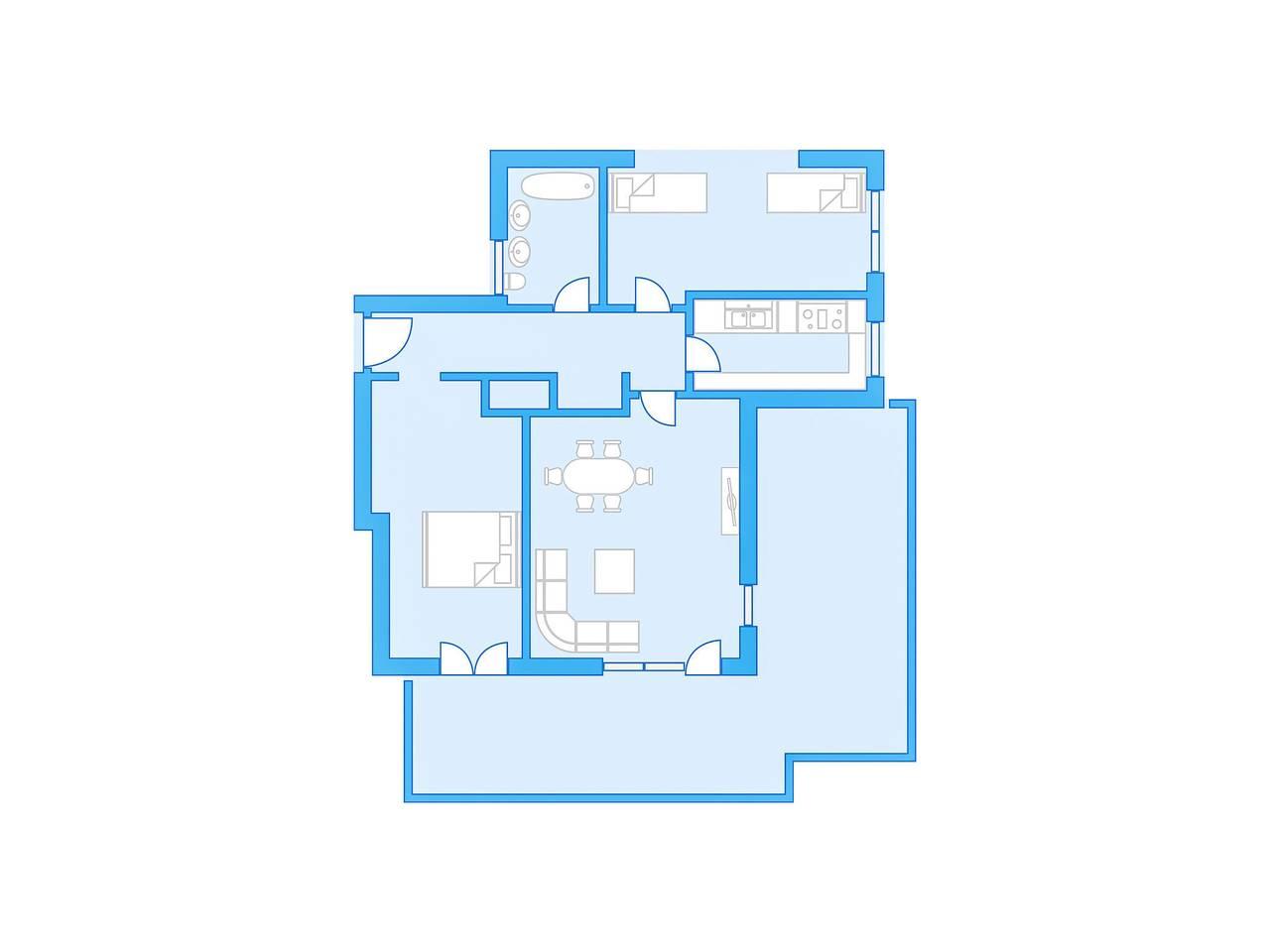 Allod Park Haus C 701 in Davos Platz 1, Davos, Zwitserland voor 5 personen foto 7
