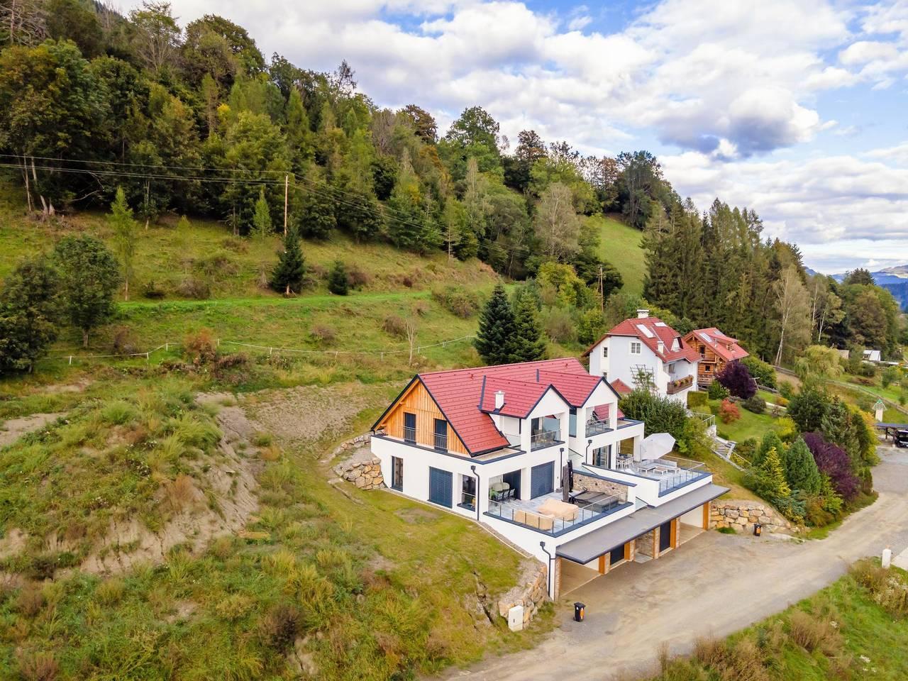 Prachtige Lodge met groot terras in St. Georgen ob Murau, Sankt Georgen am Kreischberg, Oostenrijk voor 10 personen foto 21