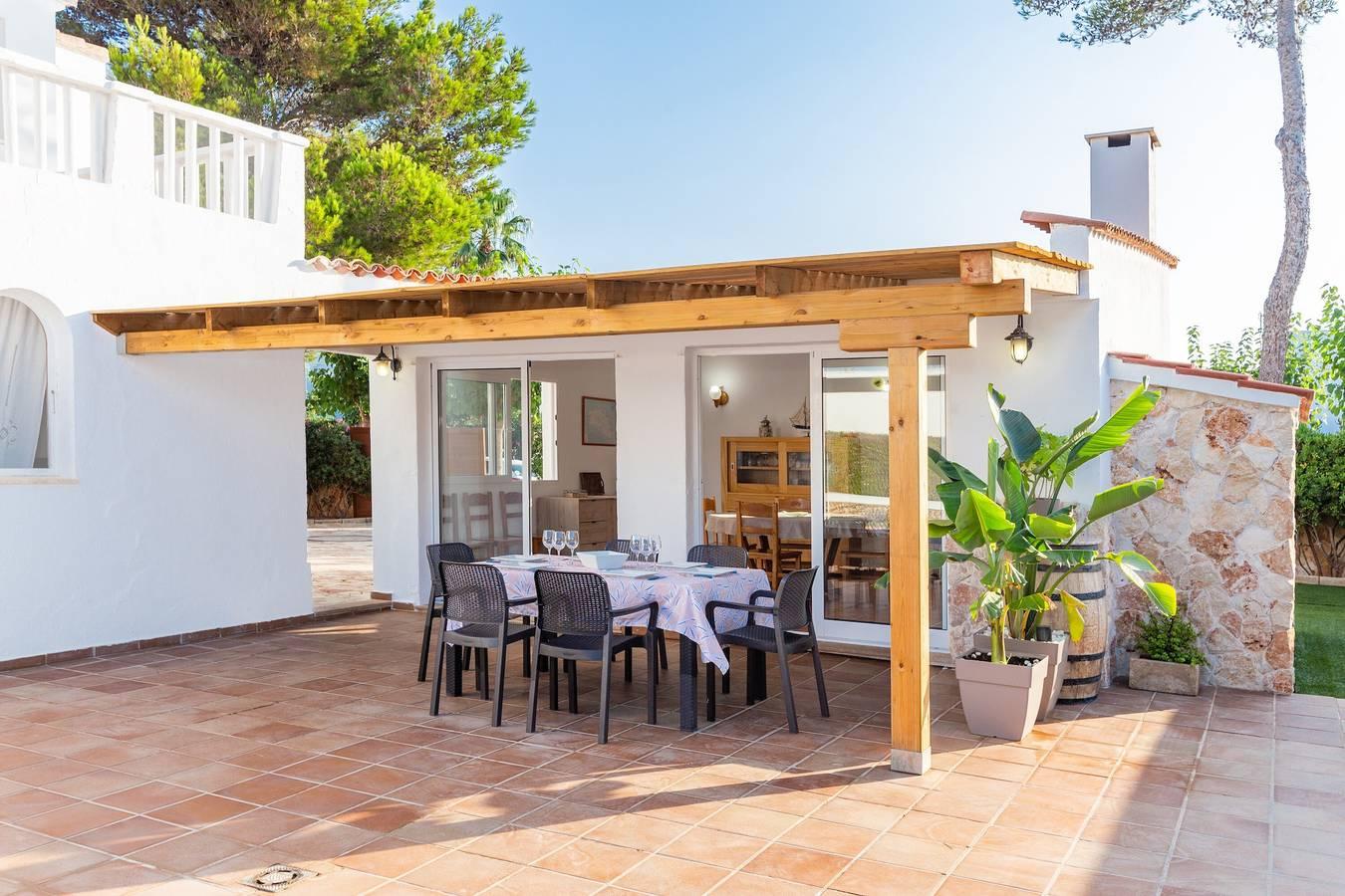 Vakantiehuis 'Chalet Es Llossar' met privé zwembad, privé terras in Cala Blanes, Ciutadella, Spanje voor 7 personen foto 23