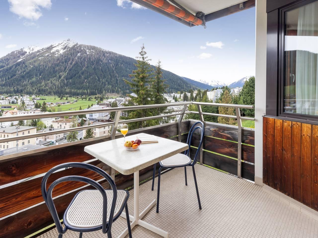 Vakantieappartement met sauna en binnenzwembad in Flüelapass, Davos, Zwitserland voor 4 personen foto 2