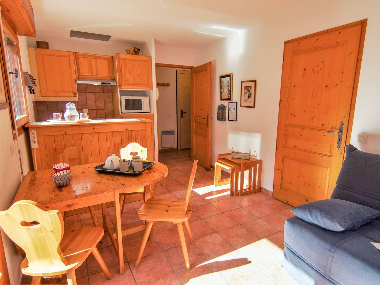 L'Espace Montagne met 1 slaapkamer en balkon in Brevent-Flegere, Chamonix, Frankrijk voor 4 personen