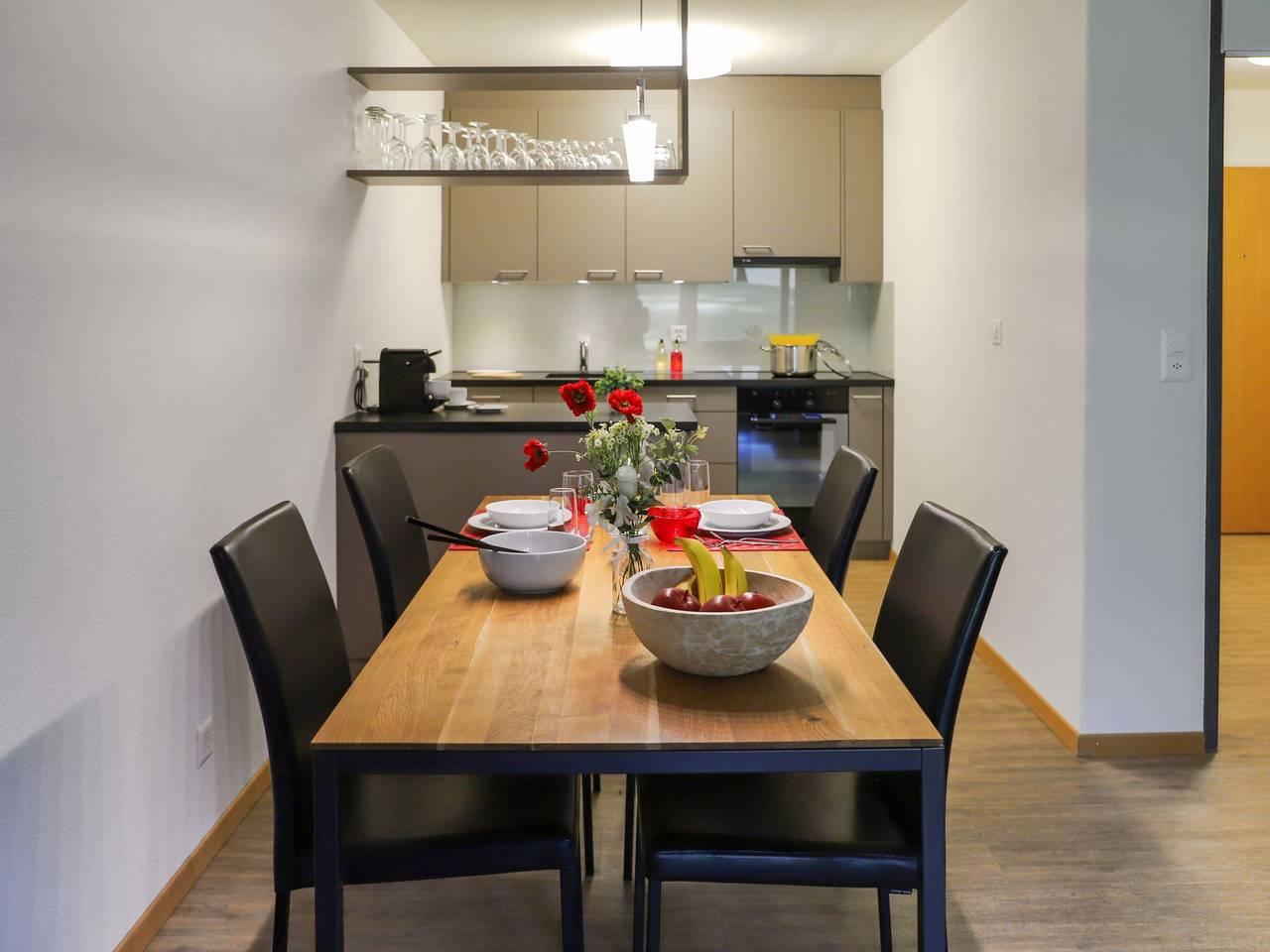 Allod Park Haus C met 1 slaapkamer en binnenzwembad in Davos Platz 1, Davos, Zwitserland voor 5 personen foto 4