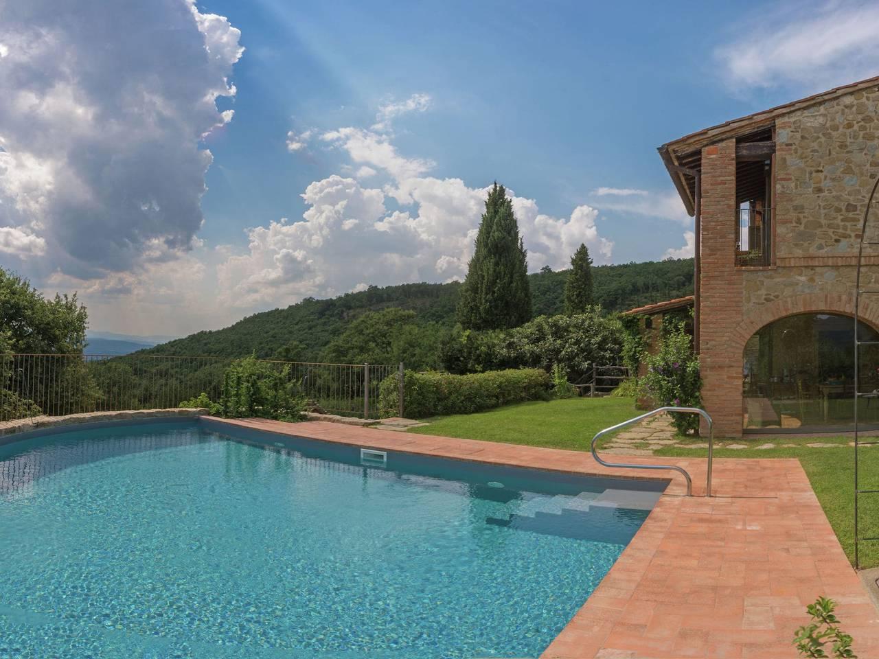 Villa met zwembad en charme van wijnland in Arezzo, Provincie Arezzo, Italië voor 10 personen foto 19