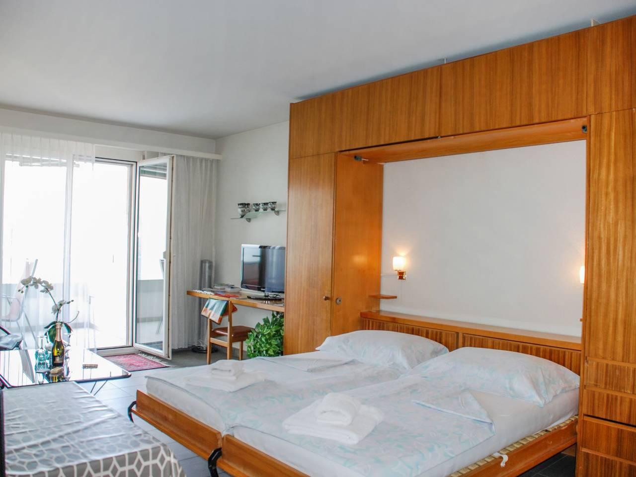 Castagnola (Utoring) met 1 slaapkamer en balkon in Lugano, Luganomeer, Zwitserland voor 2 personen foto 2