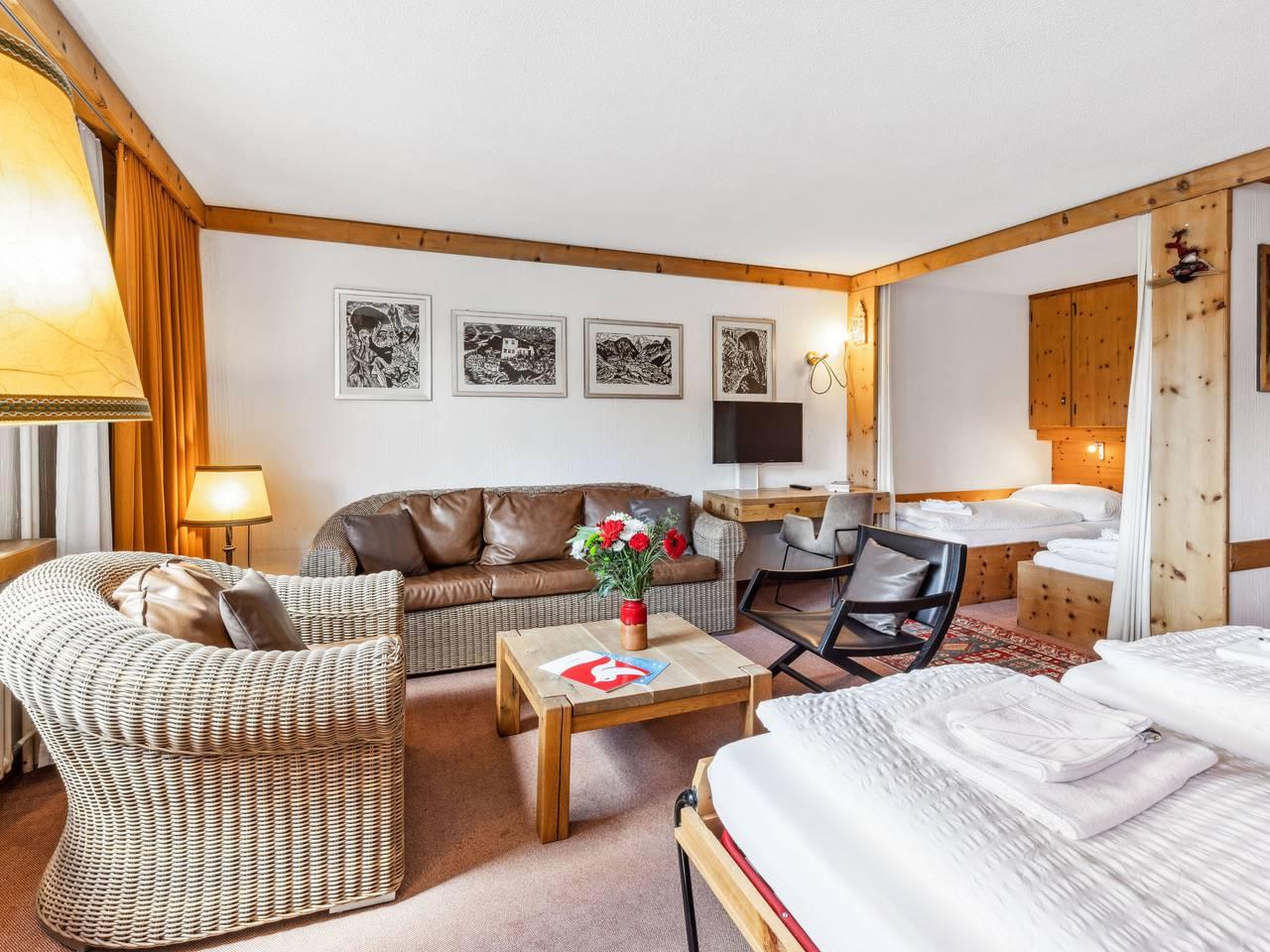 Vakantieappartement met sauna en binnenzwembad in Flüelapass, Davos, Zwitserland voor 4 personen foto 5