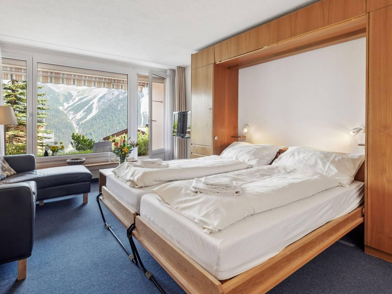 Vakantieappartement met 1 slaapkamer en terras in Arosa, Plessur Alpen, Zwitserland voor 2 personen foto 7