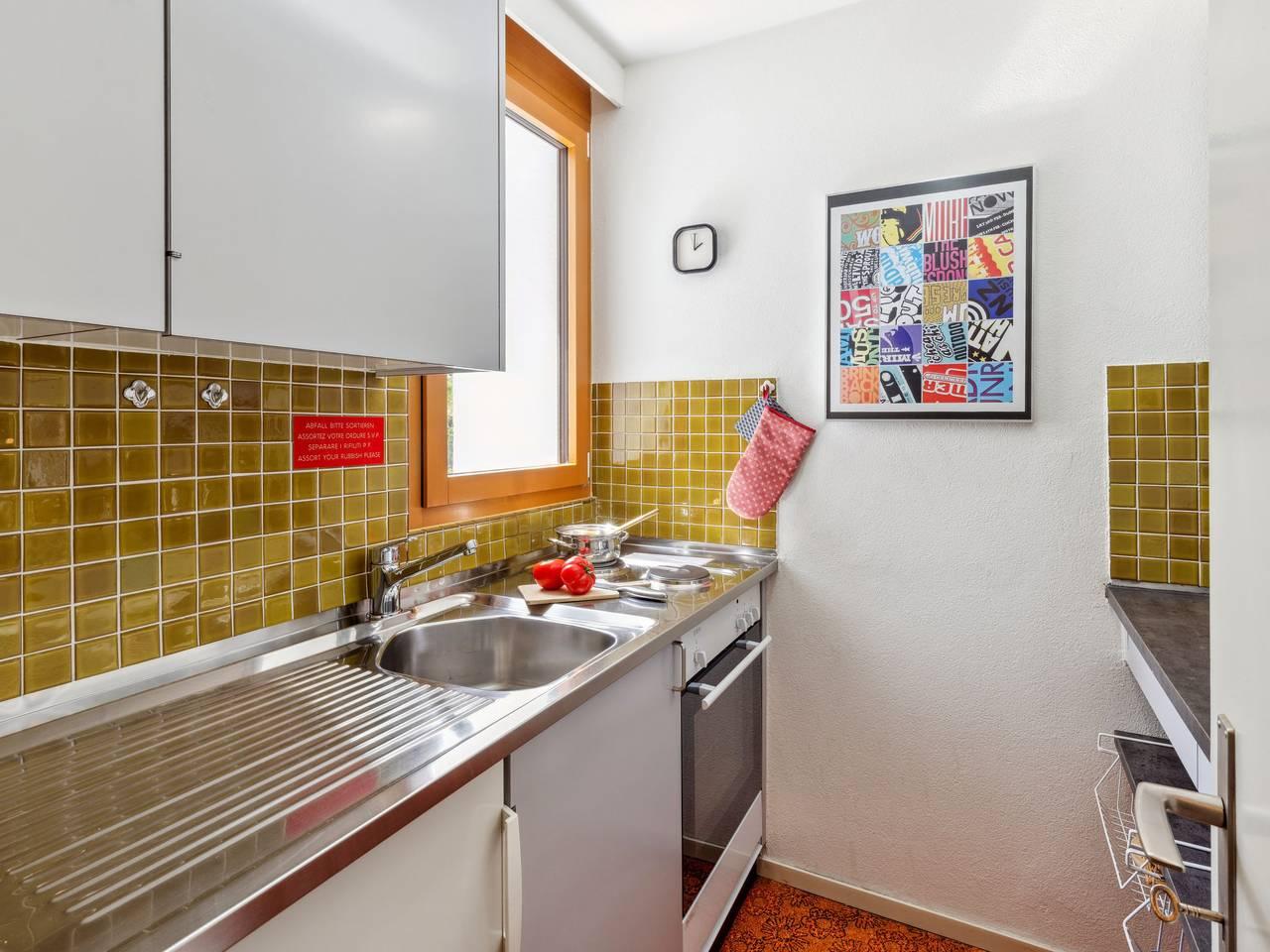 Vakantieappartement met sauna en binnenzwembad in Flüelapass, Davos, Zwitserland voor 2 personen foto 9