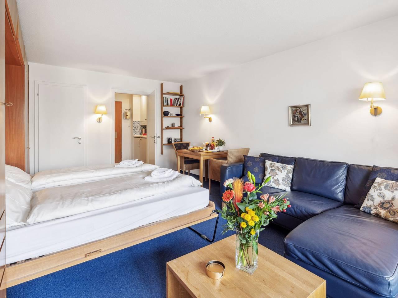 Vakantieappartement met 1 slaapkamer en terras in Arosa, Plessur Alpen, Zwitserland voor 2 personen foto 3