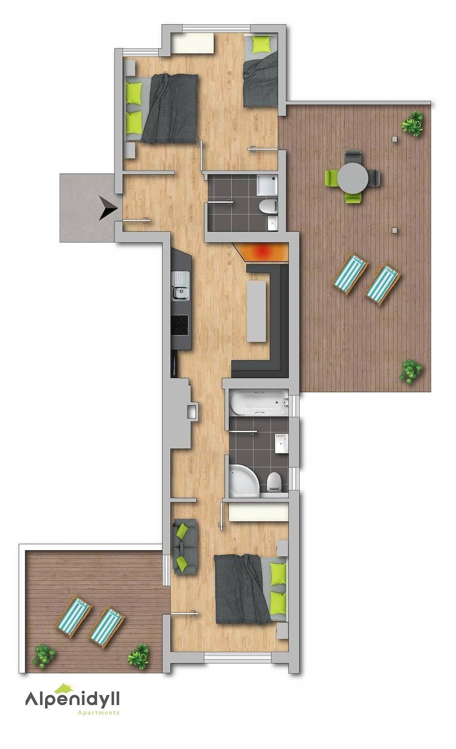 Vakantieappartement in Tauern, Oostenrijk voor 7 personen foto 12