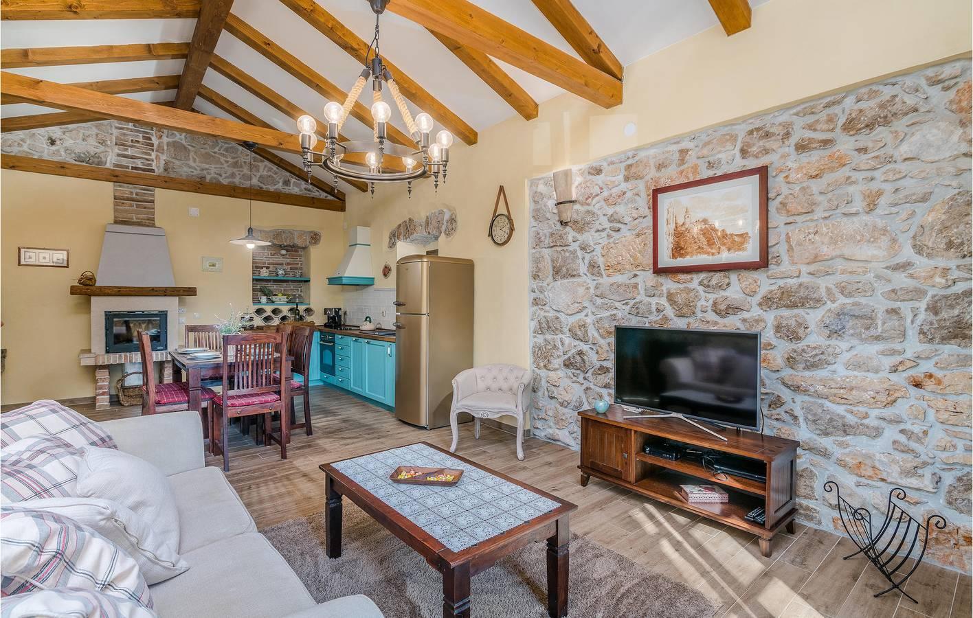 Ruim appartement met 2 slaapkamers en zwembad in de buurt van Dobrinj en Zora in Dobrinj, Krk, Kroatië voor 5 personen foto 21