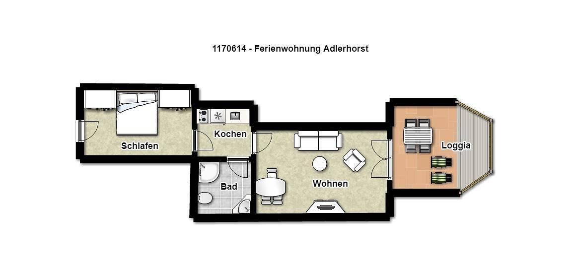 Vakantieappartement met balkon in Ostseebad Binz, Binz, Duitsland voor 4 personen foto 23