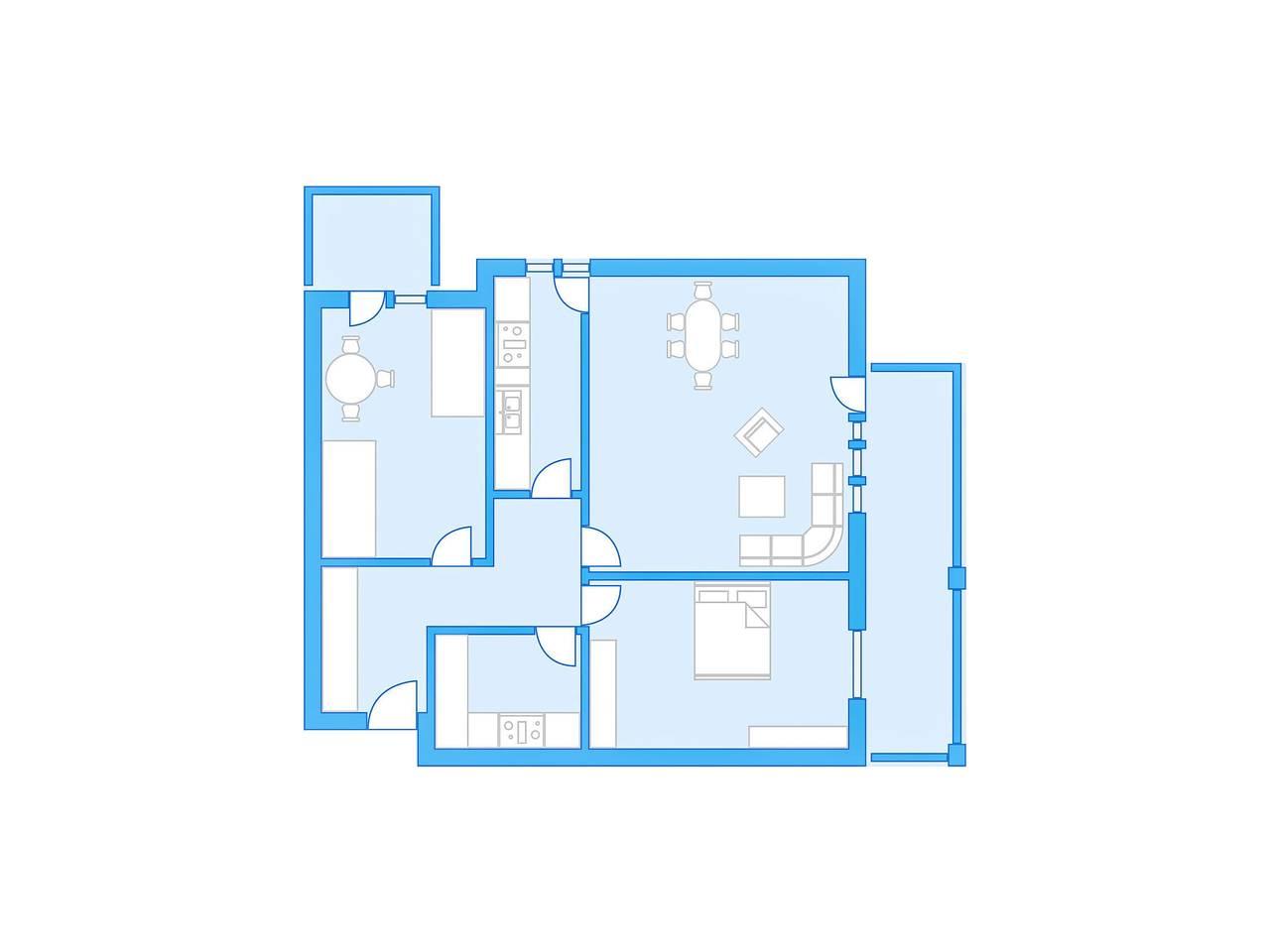 Allod Park Haus C met 2 slaapkamers en binnenzwembad in Davos Platz 1, Davos, Zwitserland voor 5 personen foto 13