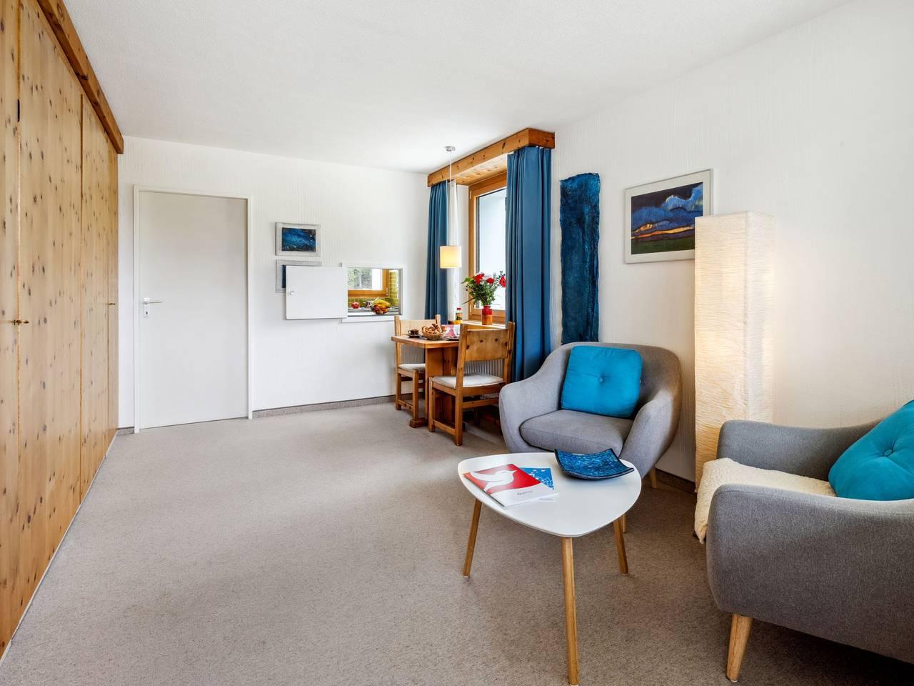 Vakantieappartement met sauna en binnenzwembad in Flüelapass, Davos, Zwitserland voor 2 personen foto 7