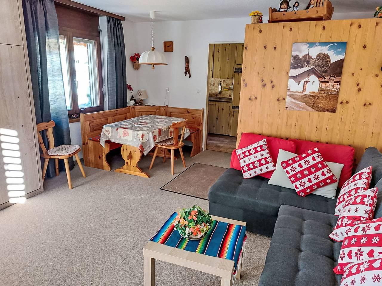 Vakantieappartement met 65 m², 1 slaapkamer en balkon in Leukerbad, Wallis, Zwitserland voor 4 personen foto 4
