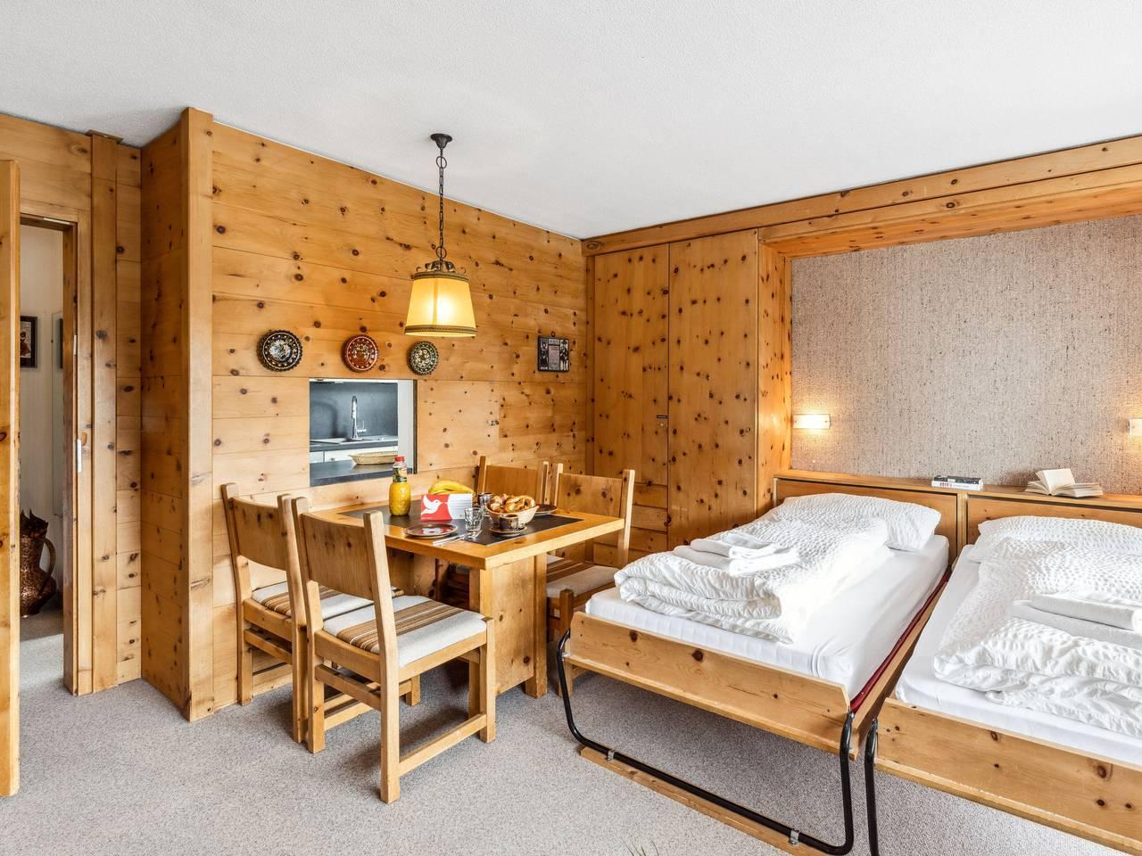 Vakantieappartement met sauna en binnenzwembad in Flüelapass, Davos, Zwitserland voor 4 personen foto 11