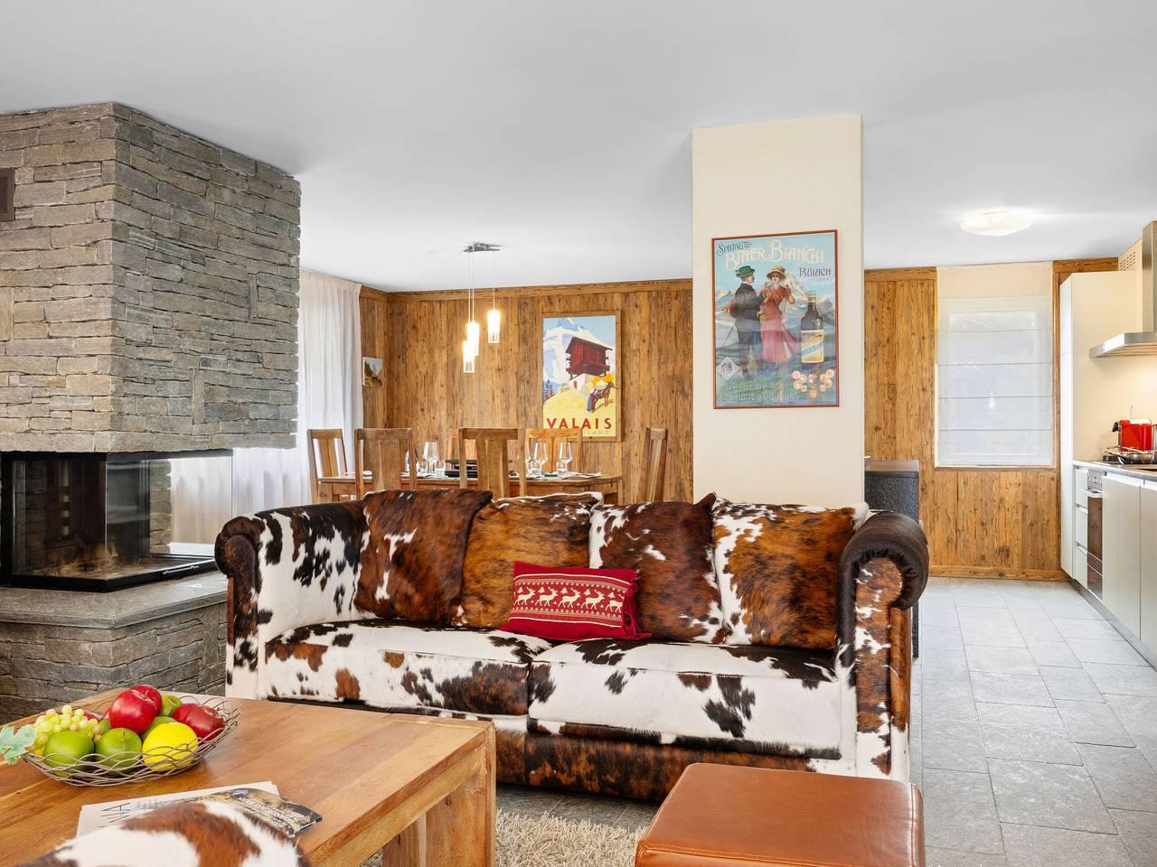 Vakantieappartement met sauna en 3 slaapkamers en balkon in Zermatt, Walliser Alpen, Zwitserland voor 6 personen foto 10
