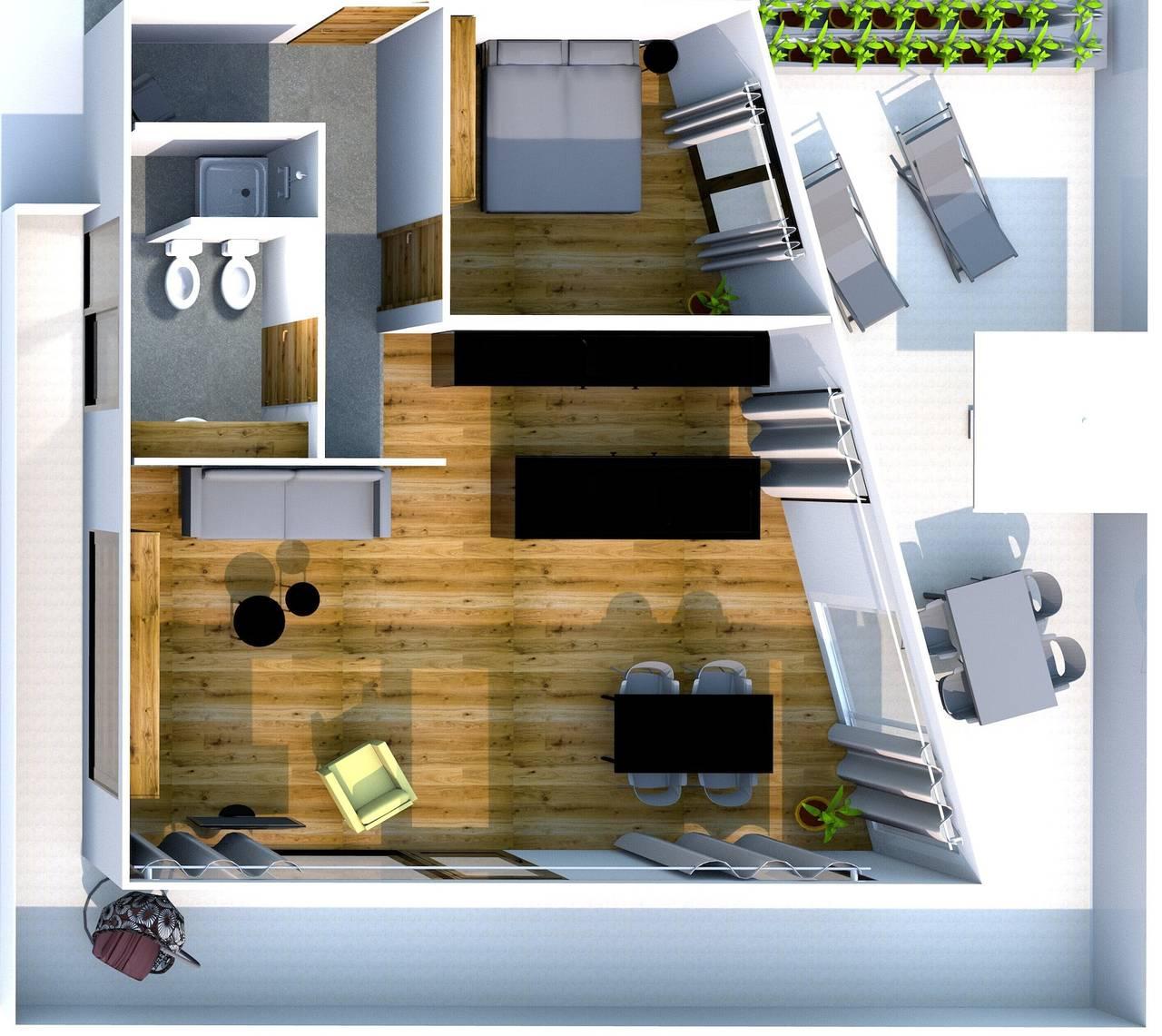 Appartement "Videre Penthouse Lodge" met Uitzicht op de Bergen in Gargazon, Sarntaler Alpen, Italië voor 4 personen foto 24