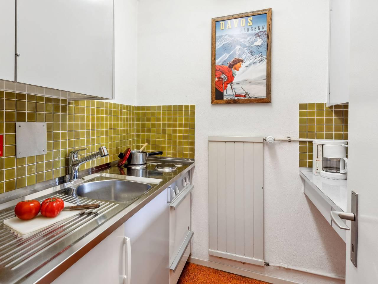 Vakantieappartement met sauna en binnenzwembad in Flüelapass, Davos, Zwitserland voor 2 personen foto 8