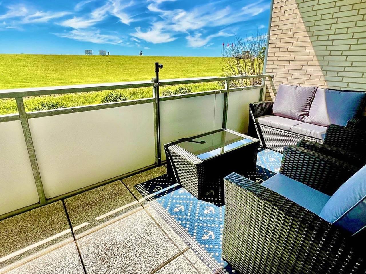 Vakantieappartement met sauna en 1 slaapkamer en balkon in Büsum, Dithmarschen, Duitsland voor 2 personen foto 22