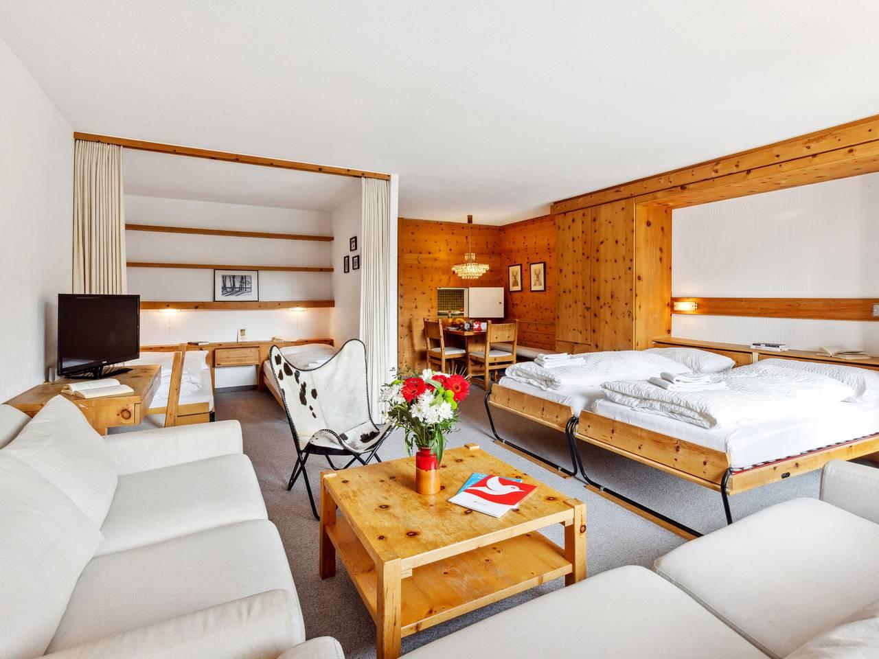 Vakantieappartement met sauna en binnenzwembad in Flüelapass, Davos, Zwitserland voor 4 personen foto 7