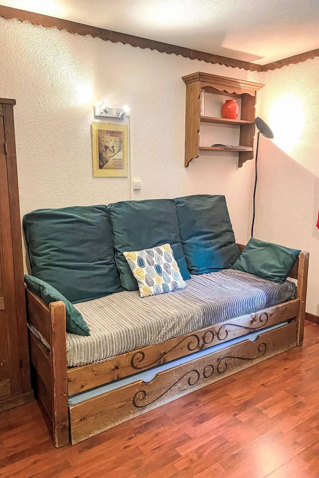 Le Grépon met 1 slaapkamer en balkon in Brevent-Flegere, Chamonix, Frankrijk voor 4 personen foto 13