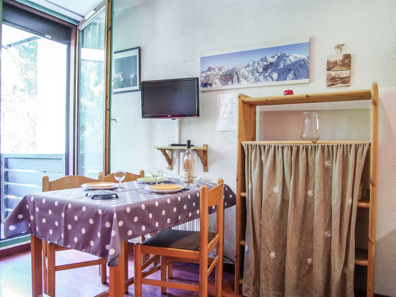 Le Grépon met 1 slaapkamer en balkon in Brevent-Flegere, Chamonix, Frankrijk voor 4 personen foto 7