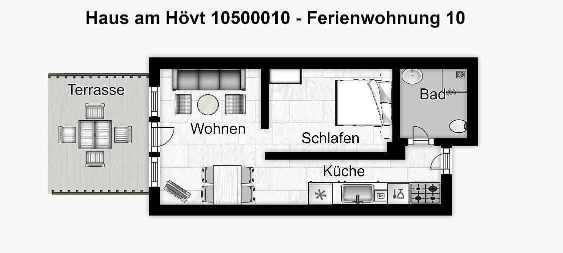 "Erholung pur im Haus am Hövt mit Terrasse mit Meerblick und Außenanlage!" in Göhren, Rügen, Duitsland voor 2 personen foto 20