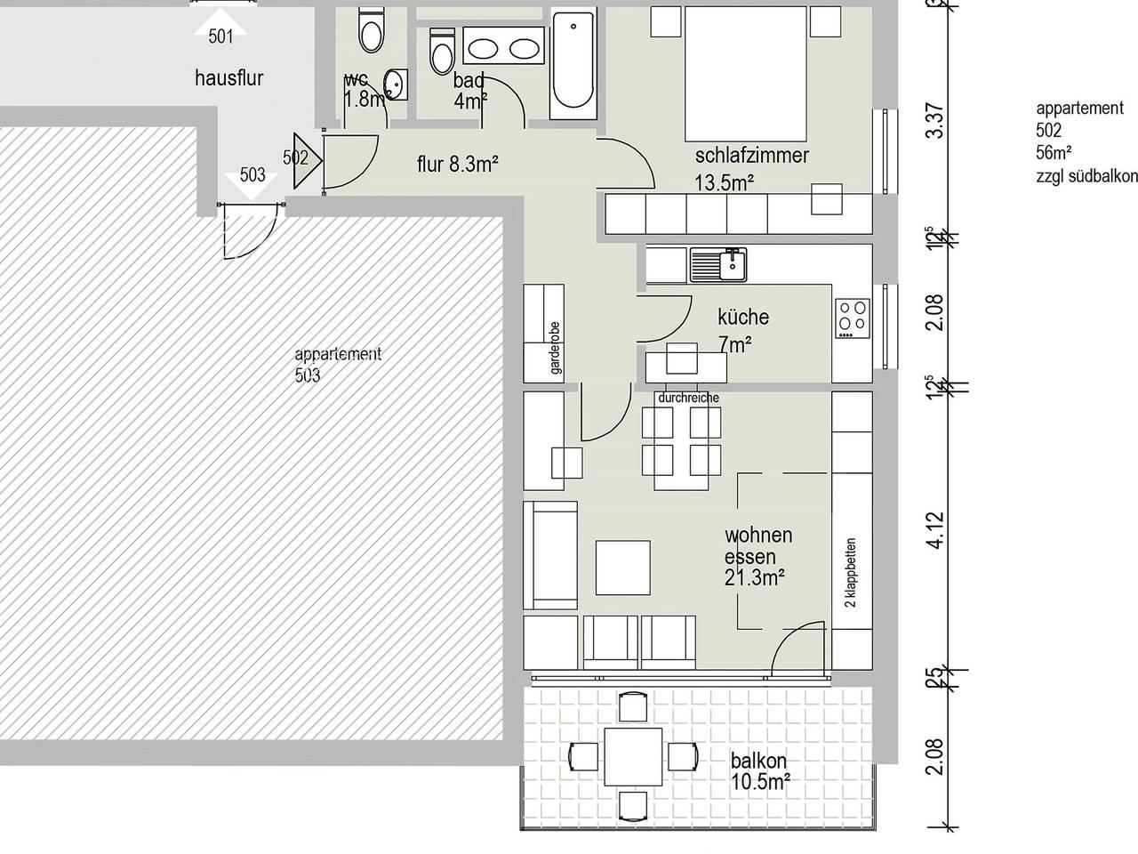 Vakantieappartement met sauna en binnenzwembad in Flüelapass, Davos, Zwitserland voor 4 personen foto 17