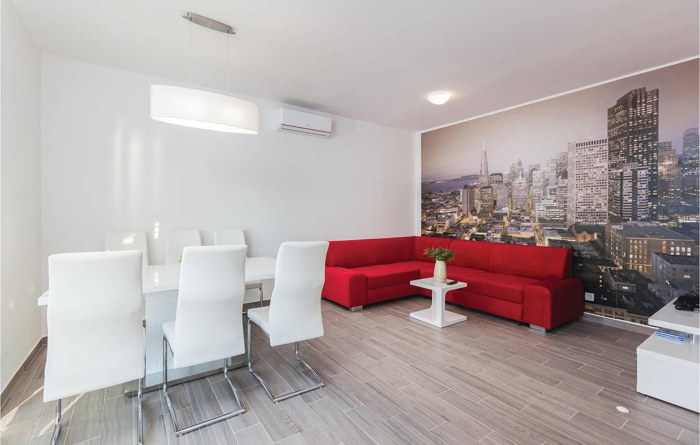 Gezellig appartement met 1 slaapkamer en zwembad in de buurt van Plaža in Arbanija, Čiovo, Kroatië voor 18 personen foto 19