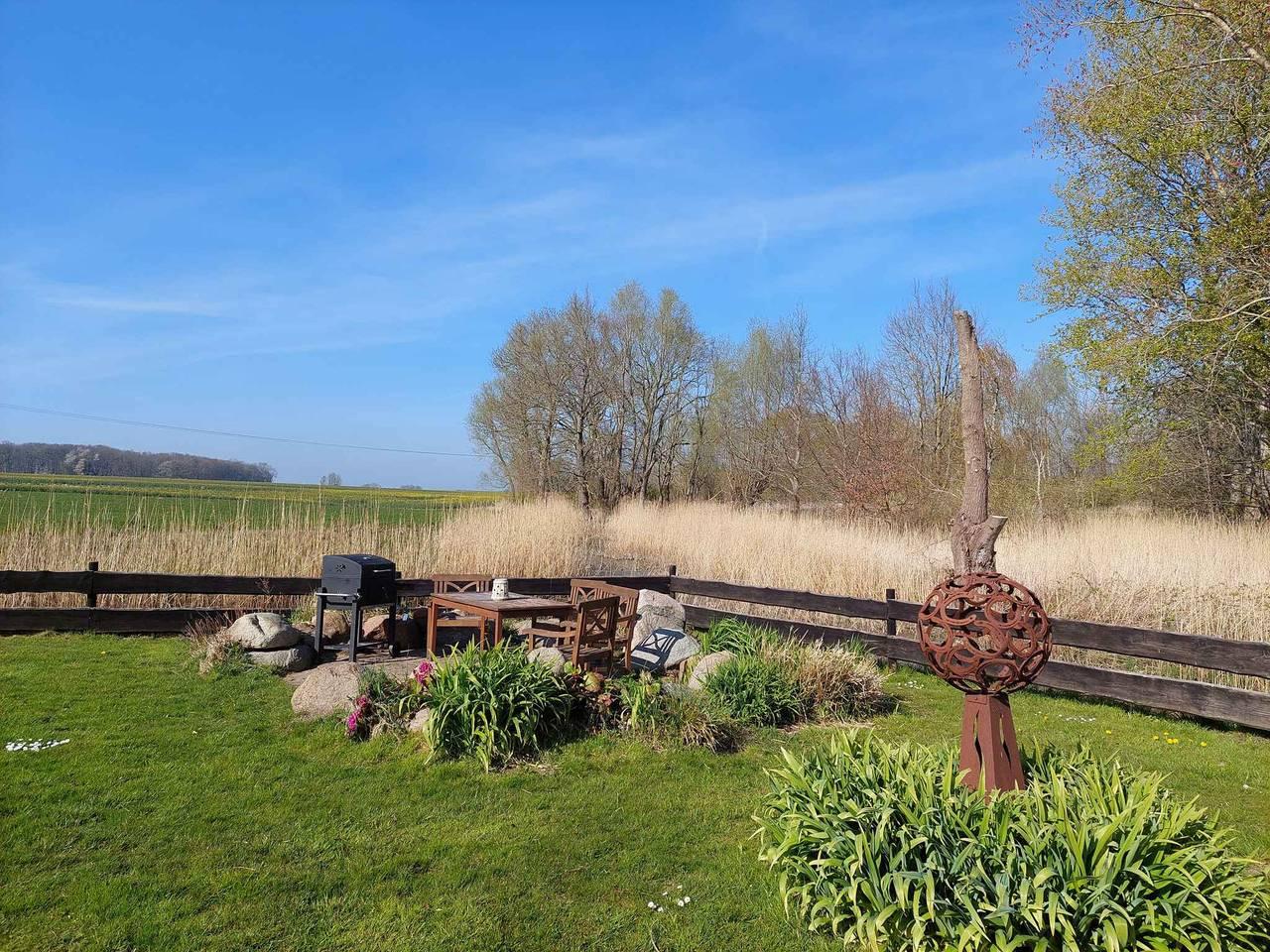 Vakantiehuis met houtkachel, terras en uitzicht op de natuur in Groß Schoritz, Garz/Rügen, Duitsland voor 6 personen foto 20