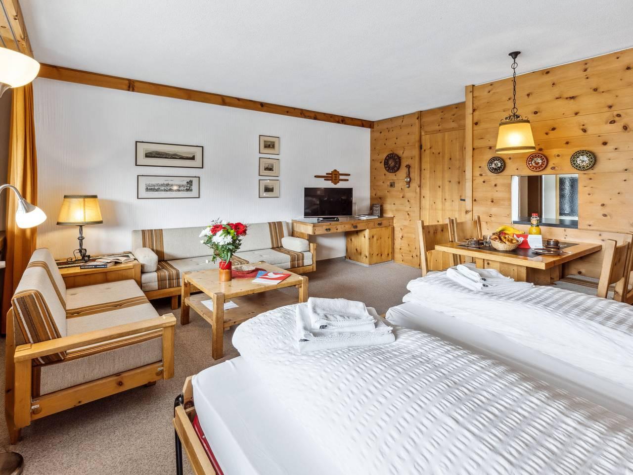 Vakantieappartement met sauna en binnenzwembad in Flüelapass, Davos, Zwitserland voor 4 personen foto 6