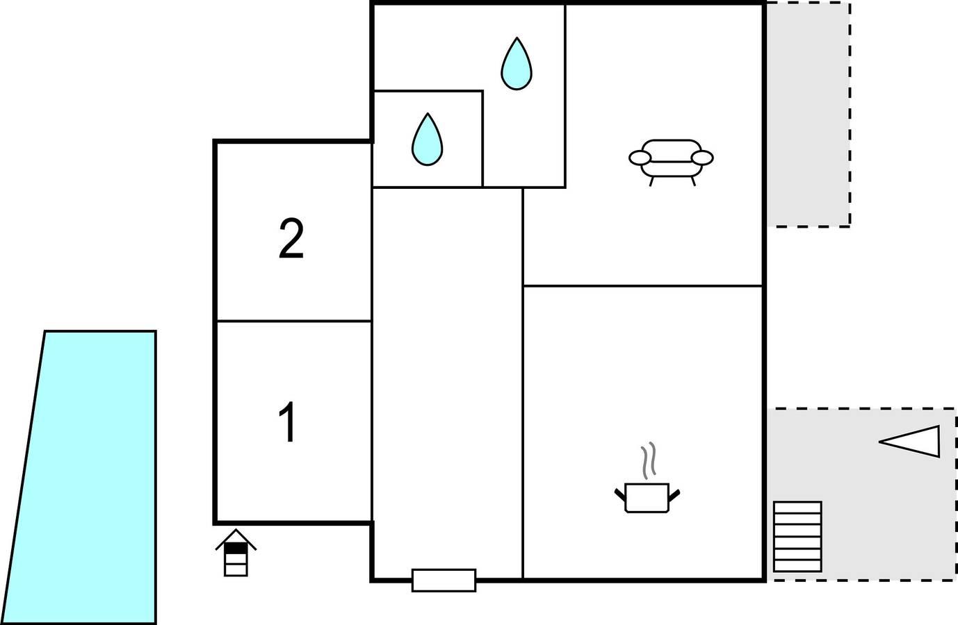 Appartement aan zee met zwembad, terras en wifi – 1 km in Jesenice, Omiš-Riviera, Kroatië voor 6 personen foto 23