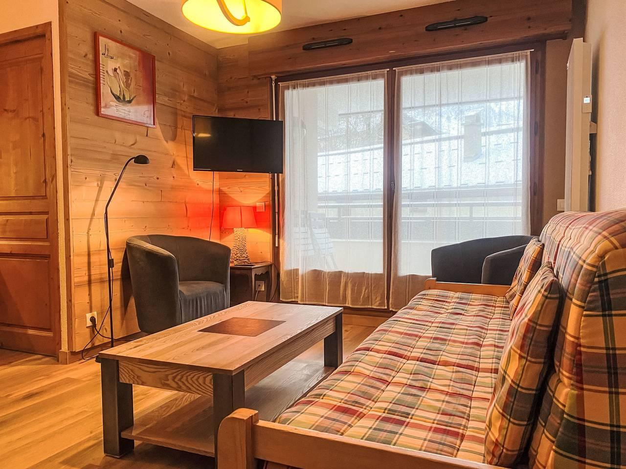 L'Espace Montagne met 1 slaapkamer en terras in Brevent-Flegere, Chamonix, Frankrijk voor 4 personen foto 15