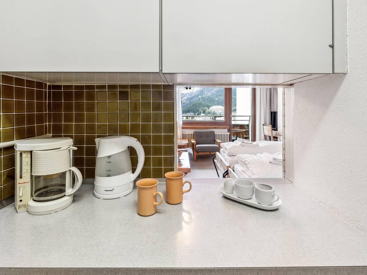 Vakantieappartement met sauna en binnenzwembad in Flüelapass, Davos, Zwitserland voor 2 personen foto 4