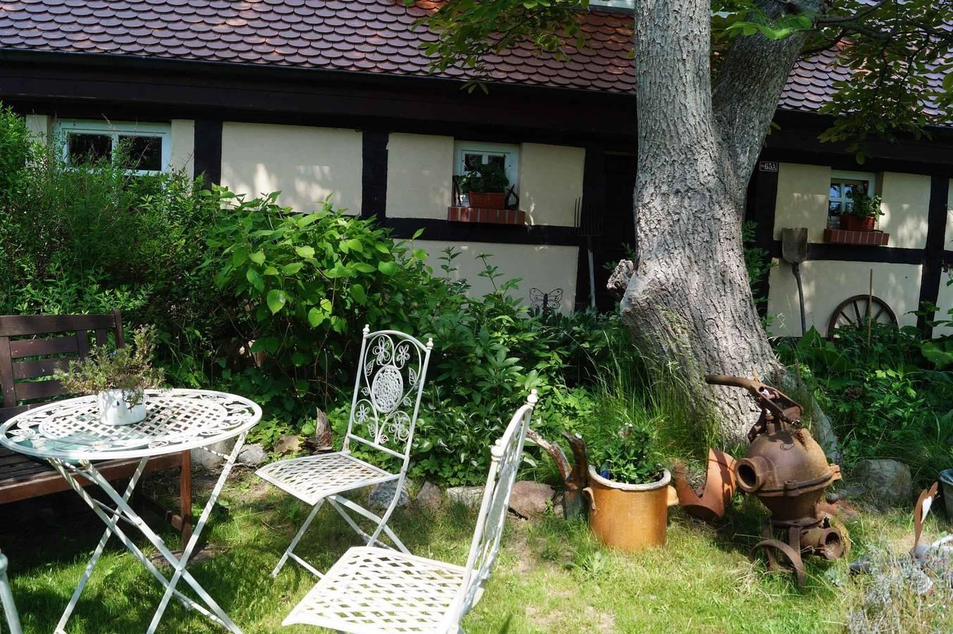Vakantiehuis met houtkachel, terras en uitzicht op de natuur in Groß Schoritz, Garz/Rügen, Duitsland voor 6 personen foto 21