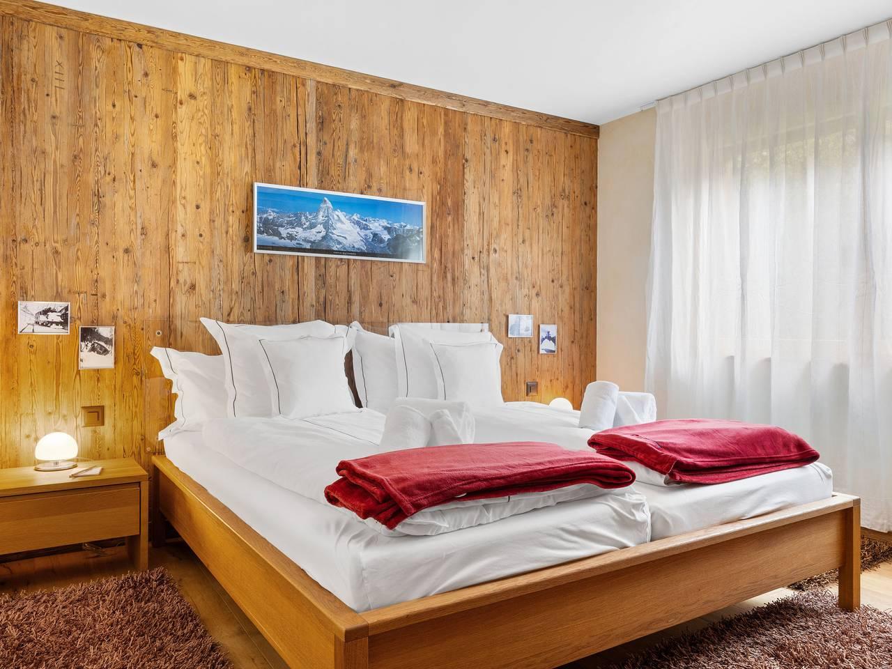 Vakantieappartement met sauna en 3 slaapkamers en balkon in Zermatt, Walliser Alpen, Zwitserland voor 6 personen foto 5