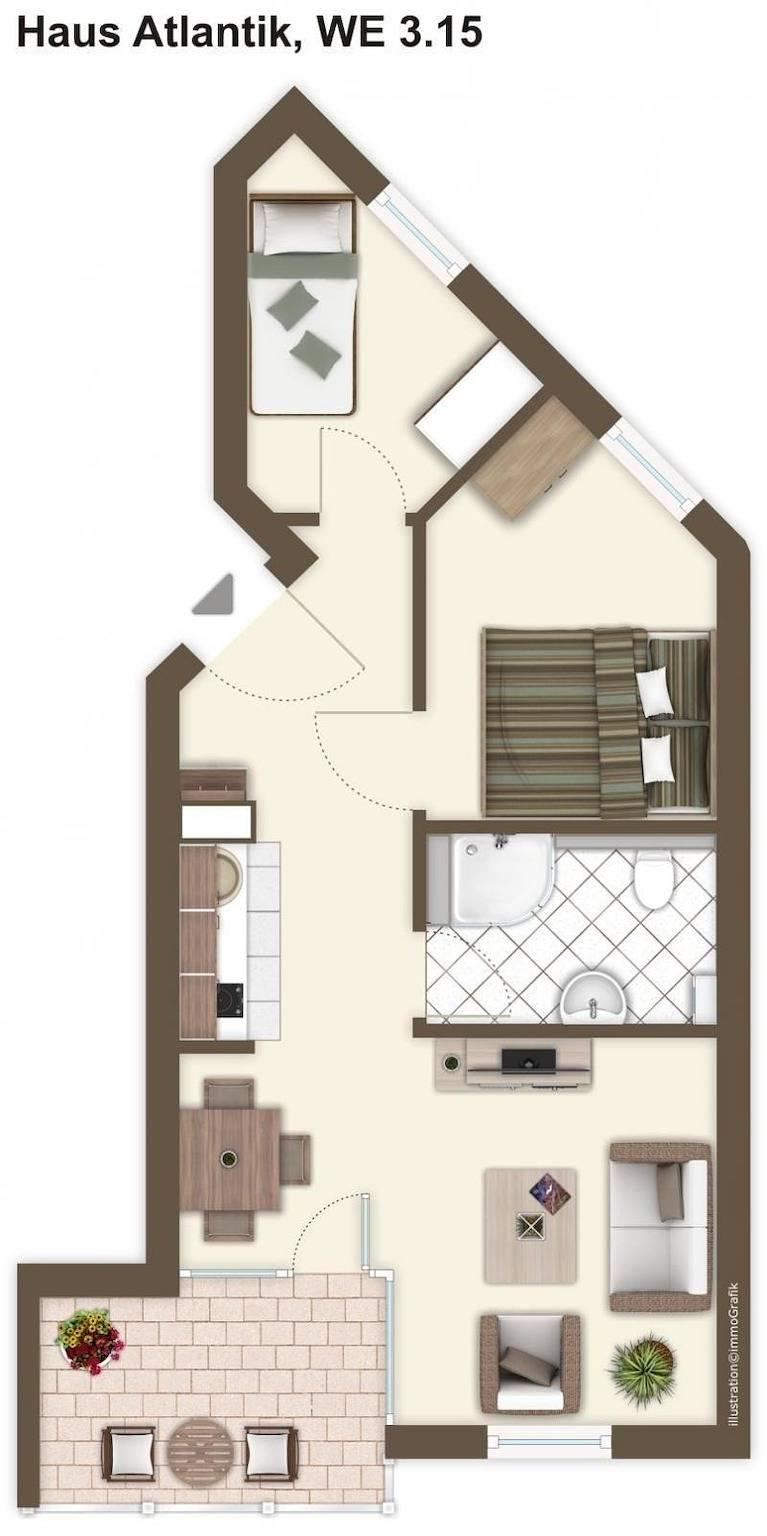 Vakantieappartement in Kühlungsborn, Duitsland voor 4 personen foto 14