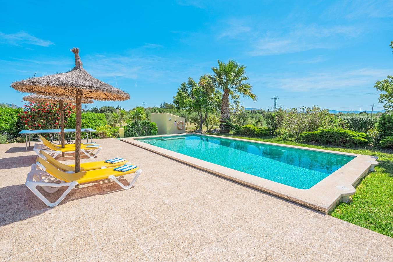 Traditionele villa met privézwembad, Wifi, tuin en terras in Pollença, Kust van Mallorca, Spanje voor 4 personen foto 22