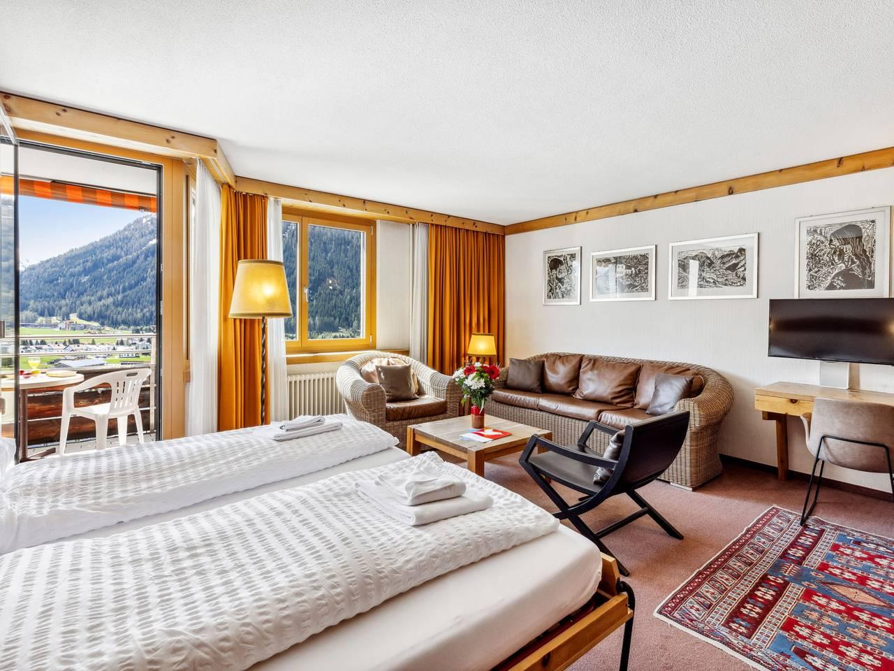 Vakantieappartement met sauna en binnenzwembad in Flüelapass, Davos, Zwitserland voor 4 personen foto 10