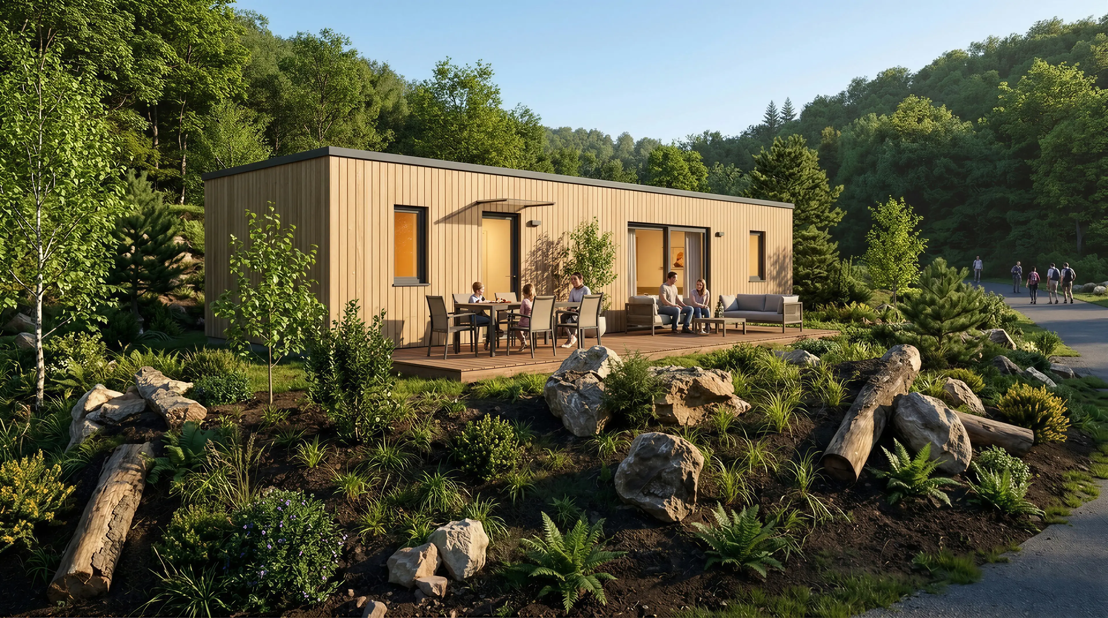 6 persoons hottub lodge foto 2
