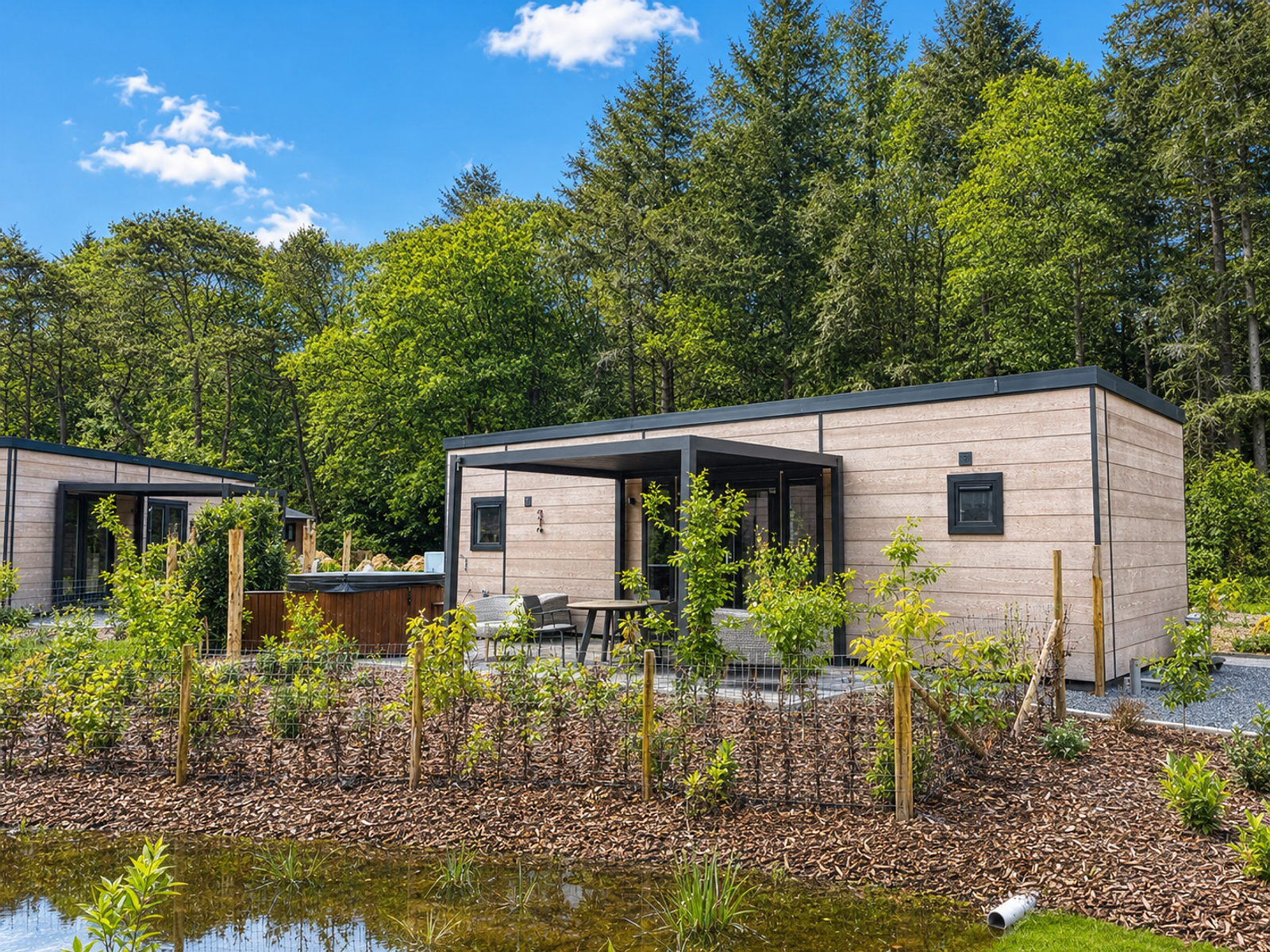 Groeneborg Lodge met hottub in Ruinen, Nederland voor 4 personen